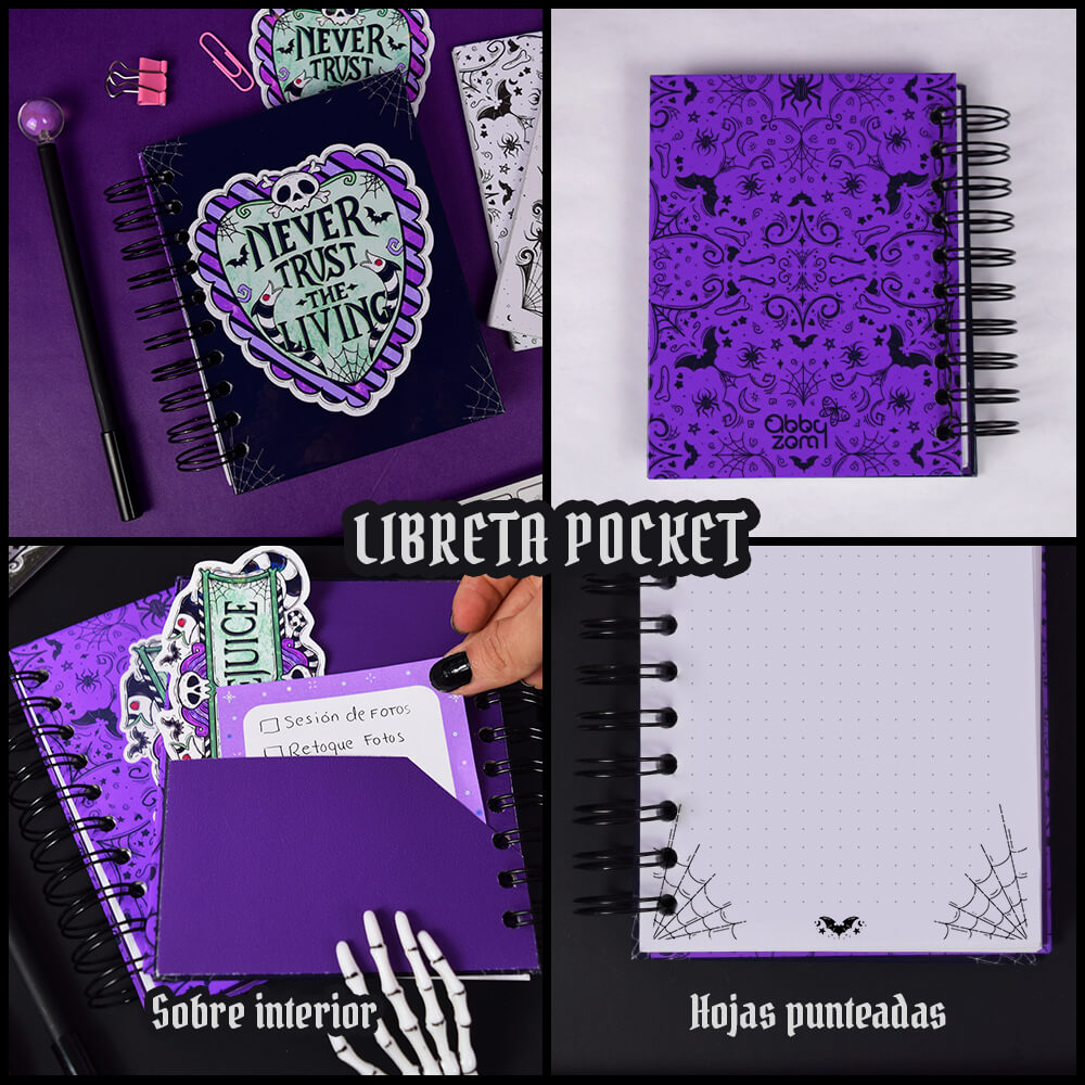 Beetlejuice Kit de Papelería. Da rienda suelta a tu creatividad con un toque macabro.