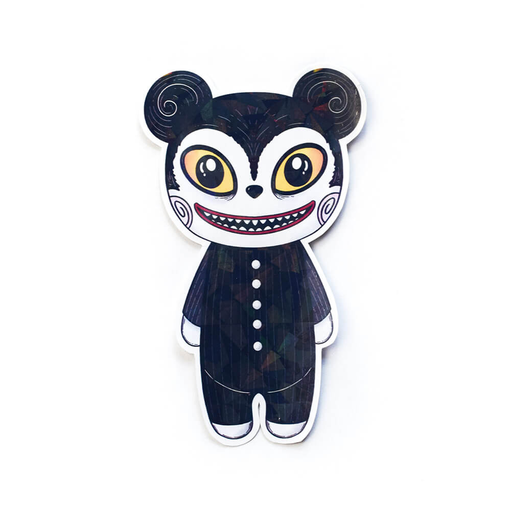 Vampire teddy the nightmare before christmas sticker holográfico
