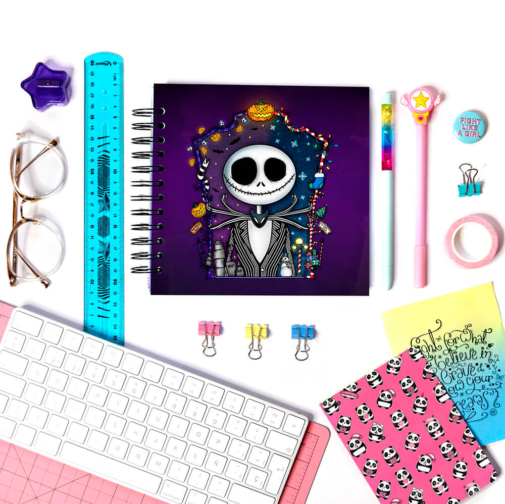 Jack skellington cuaderno