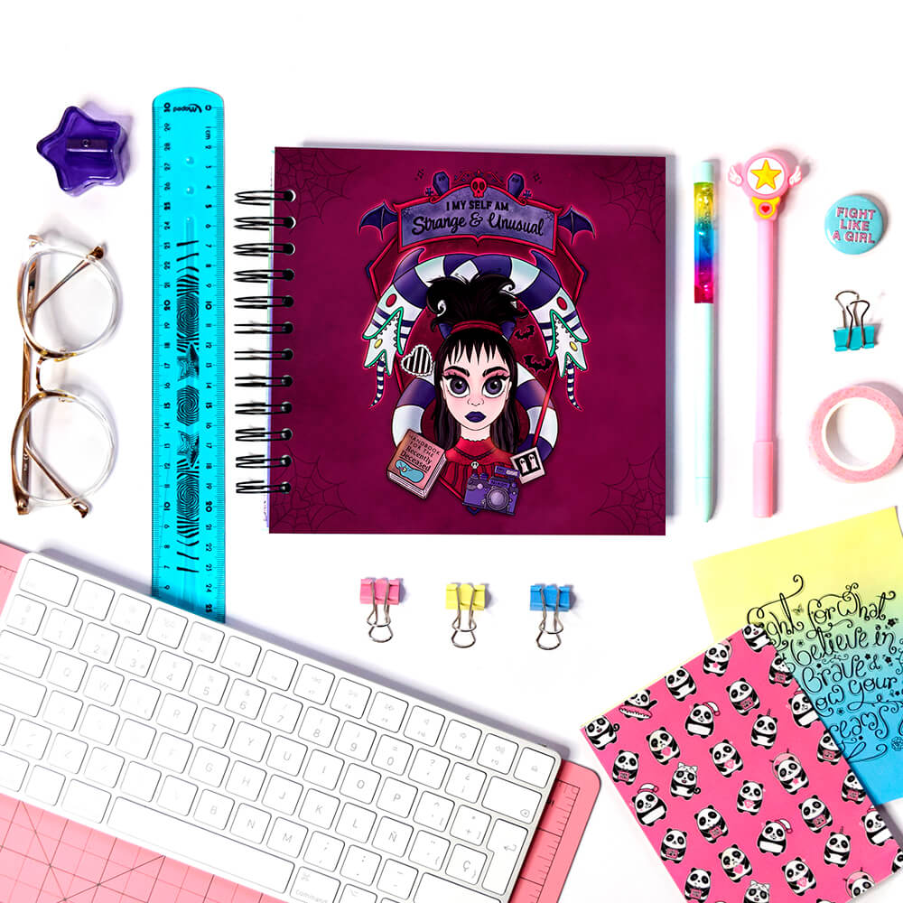 Lydia Deetz beetlejuice cuaderno