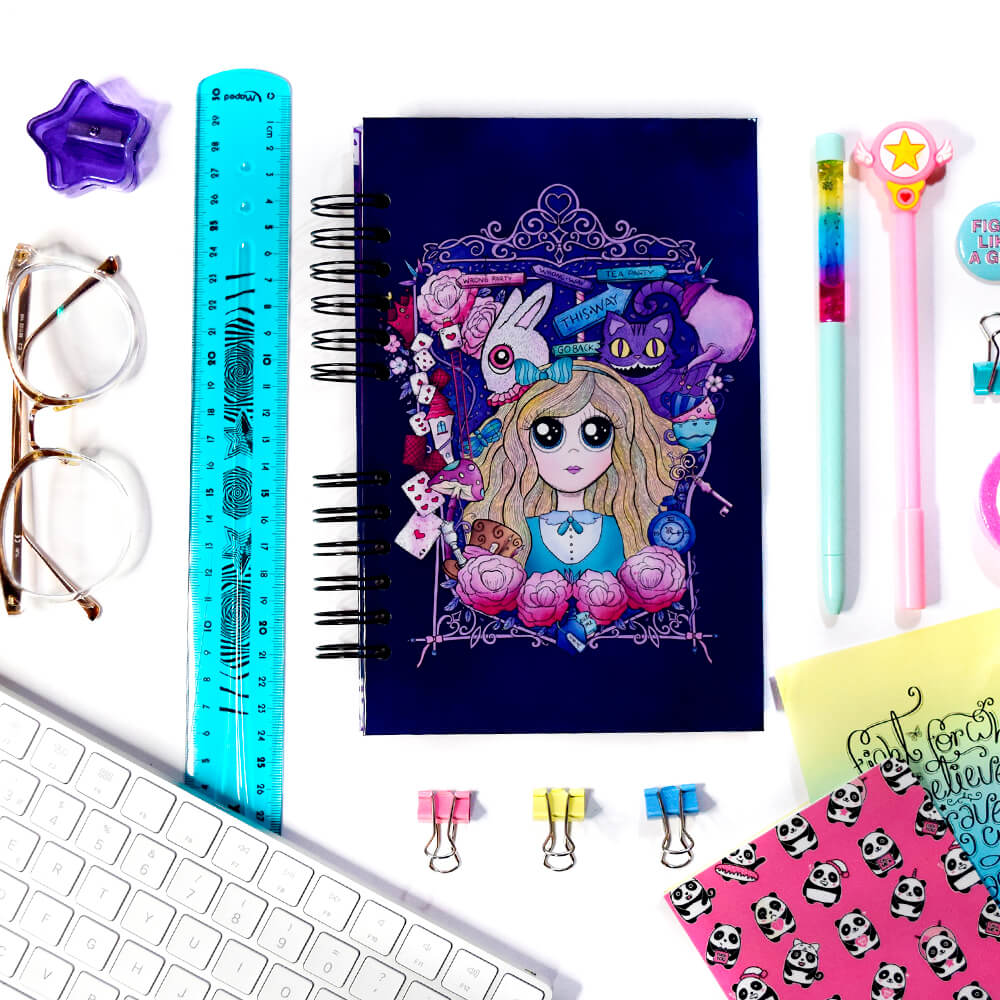 Alicia en el país de las maravillas cuaderno A5