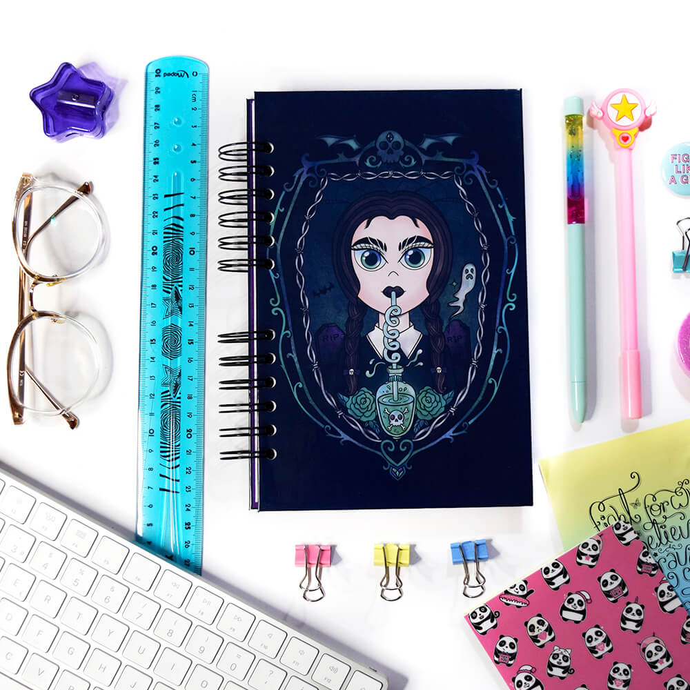 Merlina addams cuaderno A5