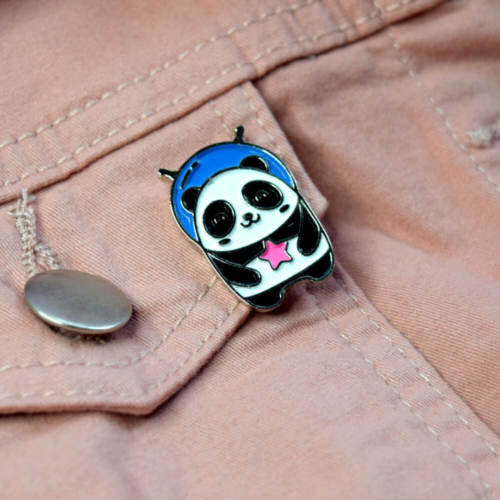 Pin coleccionable galaxy panda
