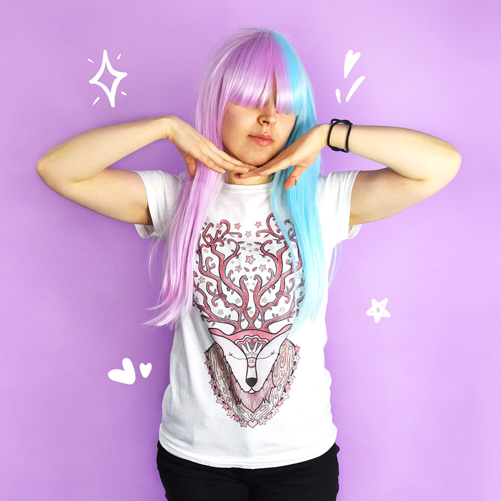 Playera venado árbol de la vida