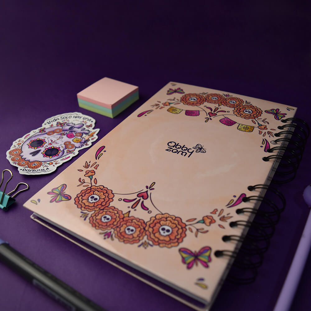 Cuaderno “Vida solo hay una” — Día de Muertos